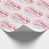 Frohen Valentinstag Geschenkpapier (Ecke)