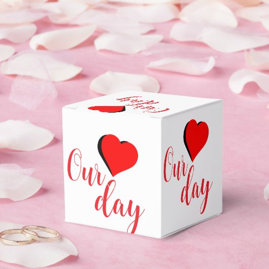 Frohen Valentinstag Geschenkschachtel (Hochzeit)