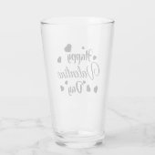 Frohen Valentinstag Glas (Rückseite)
