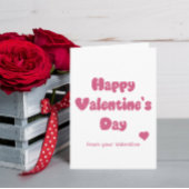 Frohen Valentinstag Glitter Karte