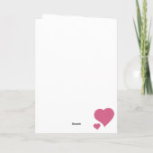 Frohen Valentinstag Glitter Karte (Rückseite)