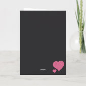 Frohen Valentinstag Glitter Karte (Rückseite)