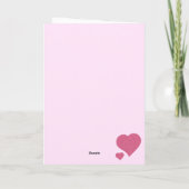 Frohen Valentinstag Glitter Karte (Rückseite)