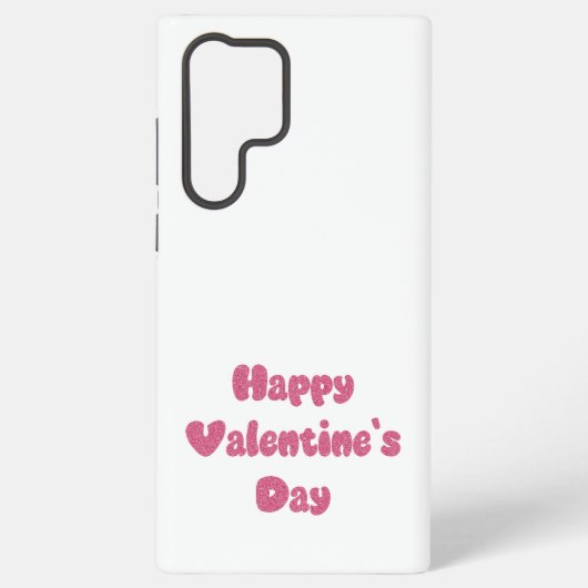 Frohen Valentinstag Glitter Samsung Galaxy Hülle (Rückseite)