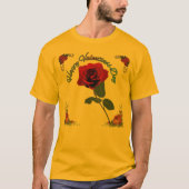 Frohen Valentinstag Gold T-Shirt (Vorderseite)