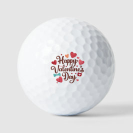 Frohen Valentinstag Golfball
