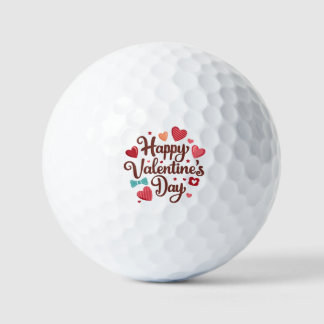 Frohen Valentinstag Golfball