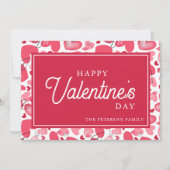 Frohen Valentinstag Heart Valentins Feiertagskarte (Vorderseite)