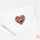 Frohen Valentinstag Herz-Aufkleber (Umschlag)