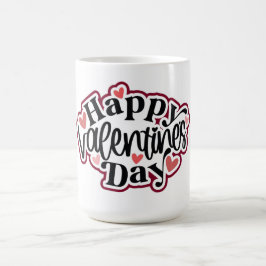 Frohen Valentinstag Herz Kaffeetasse