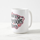 Frohen Valentinstag Herz Kaffeetasse (VorderseiteRechts)