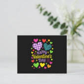 Frohen Valentinstag - Herzen Liebe (Stehend Vorderseite)