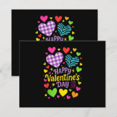 Frohen Valentinstag - Herzen Liebe (Vorne/Hinten)