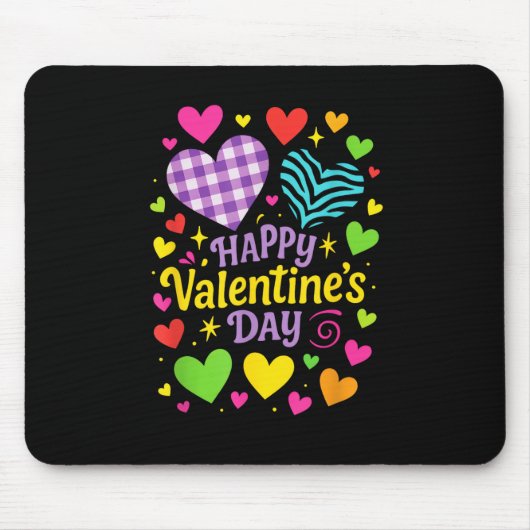 Frohen Valentinstag - Herzen Liebe Mousepad (Vorne)