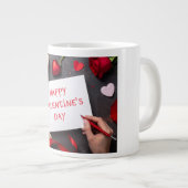 Frohen Valentinstag Jumbo-Tasse (Vorderseite Rechts)