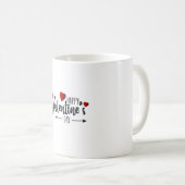 Frohen Valentinstag Kaffeetasse (VorderseiteRechts)