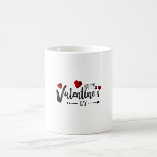 Frohen Valentinstag Kaffeetasse (Mittel)