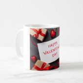 Frohen Valentinstag Kaffeetasse (Vorderseite Links)