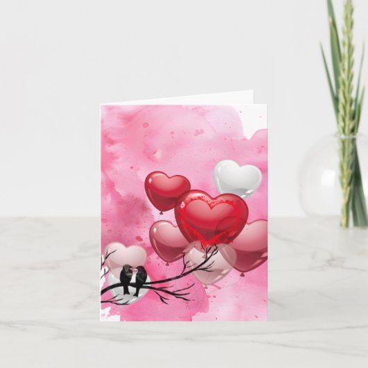 Frohen Valentinstag Karte (Vorderseite)