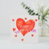 Frohen Valentinstag Karte (Stehend Vorderseite)