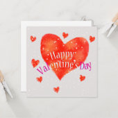 Frohen Valentinstag Karte (Vorderseite/Rückseite Beispiel)