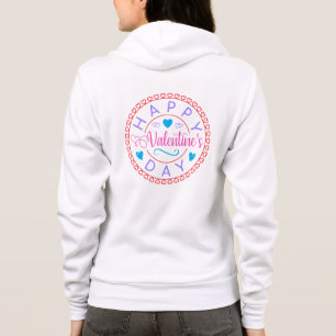 Frohen Valentinstag Kreismuster-67127 Hoodie