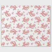 Frohen Valentinstag, liebe dich Geschenkpapier (Flach)