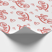 Frohen Valentinstag, liebe dich Geschenkpapier (Ecke)