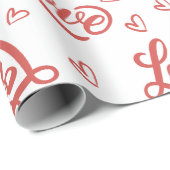 Frohen Valentinstag, liebe dich Geschenkpapier (Rolleneckpunkt)