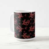 Frohen Valentinstag, liebe dich Kaffeetasse (Vorderseite Links)