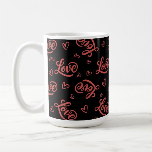 Frohen Valentinstag, liebe dich Kaffeetasse (Links)