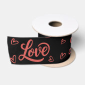 Frohen Valentinstag liebe dich Satinband (Spule)