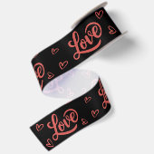Frohen Valentinstag liebe dich Satinband (Rückseite)