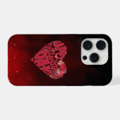 Frohen Valentinstag Liebe Herz iPhone Hülle (Rückseite (Horizontal))