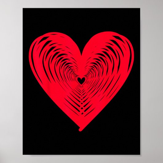 Frohen Valentinstag Liebes Herz Poster (Vorne)