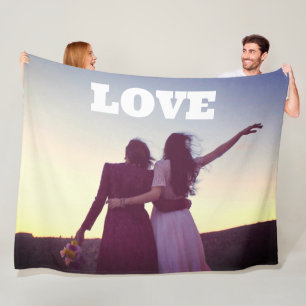 Frohen Valentinstag Liebesfoto Schwules Paar Fleecedecke