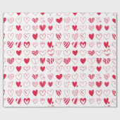 Frohen Valentinstag Liebesherzen Geschenkpapier (Flach)
