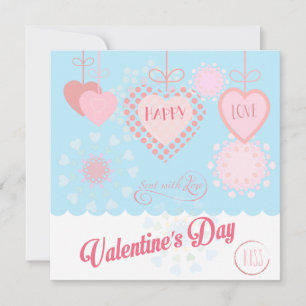 Frohen Valentinstag Liebevolles Elegantes Grußwort Feiertagskarte