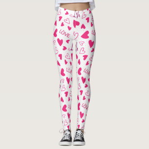 Frohen Valentinstag Liebhaber-Geschenk mit rotem H Leggings