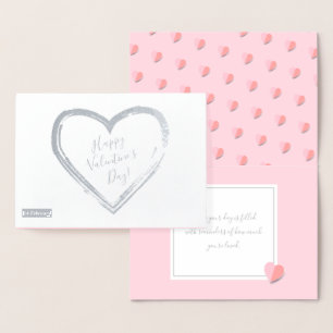 Frohen Valentinstag Lieblich Elegant klassisch Folienkarte