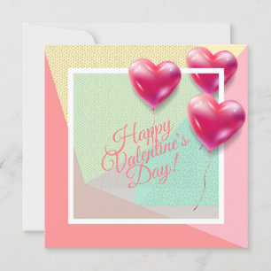 Frohen Valentinstag Liebvolle elegante Grüße Feiertagskarte