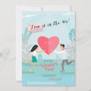 Frohen Valentinstag Liebvolle elegante Grüße Feiertagskarte