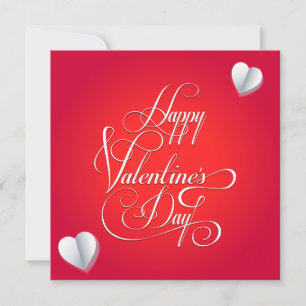 Frohen Valentinstag Liebvolle elegante Grüße Feiertagskarte