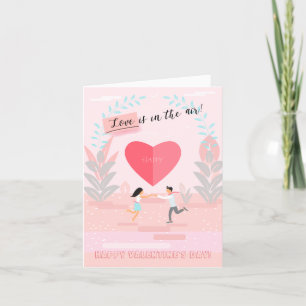 Frohen Valentinstag Liebvolle elegante Grüße Feiertagskarte