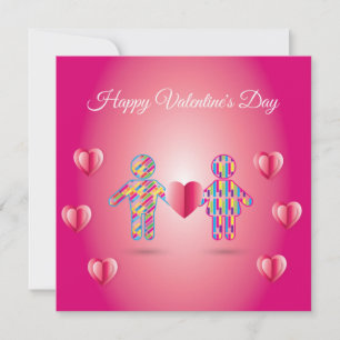 Frohen Valentinstag Liebvolle elegante Grüße Feiertagskarte
