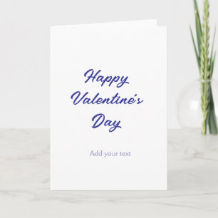 Frohen Valentinstag lila Name Nachrichtentext Karte