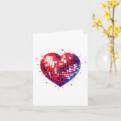 Frohen Valentinstag Lustige Coquette Rote Disco Ku Karte (Gelbe Blume)