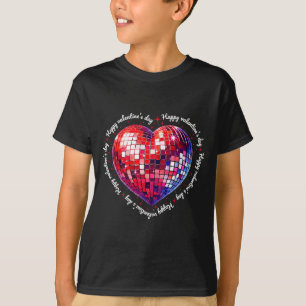 Frohen Valentinstag Lustige Coquette Rote Disco-Ku T-Shirt