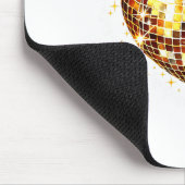Frohen Valentinstag Lustiger Gold Coquette Disco B Mousepad (Ecke)