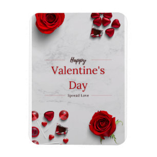 Frohen Valentinstag Magnet